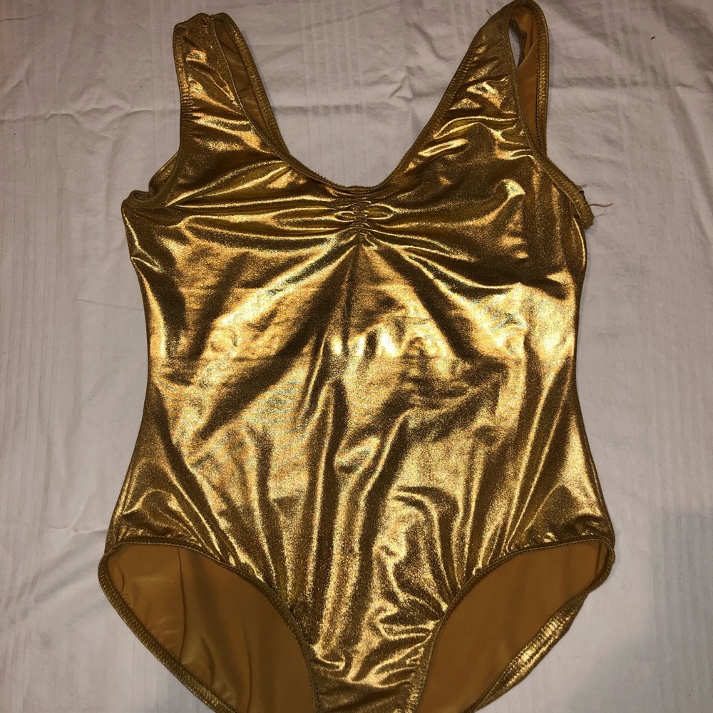 Girls Gold Leotard